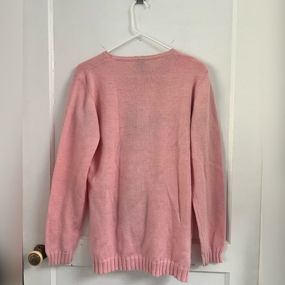 Warner Bros Vintage Penelope Pussycat Pink Pullover Wool Sweater Size M RARE - Picture 5 of 5